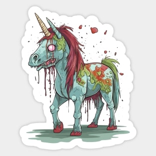 Zombie Unicorn Sticker